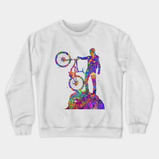 Downhill mountain bike Crewneck Sweatshirt